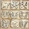 Pack of 45 Unfinished Wooden Butterfly Shaped Cutouts for DIY Crafts 3.5 Inch 5-Count Each